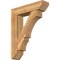Ekena Millwork Balboa Slat Rough Sawn Bracket w/ Offset Brace, Western Red Cedar, 8"W x 32"D x 40"H BKT0806X32X40BOA06RWR - alternate 1